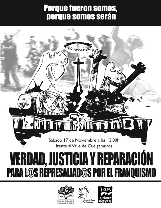 Concentracin Verdad, Justicia y Reparacin para las vctimas del franquismo, en el Valle de Los Cados