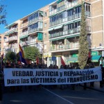“No a la impunidad franquista. Cese del Comisario Reglero”
