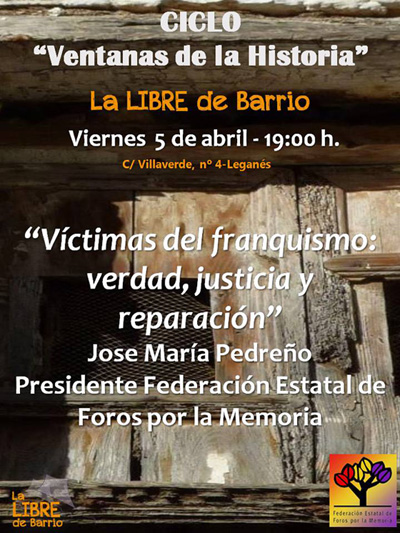 Acto pblico: Vctimas del franquismo: Verdad, Justicia y Reparacin