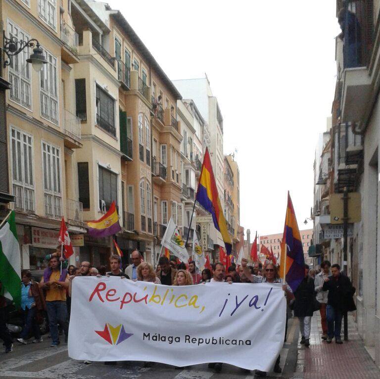 Portada de la galera Manifestacin repblica ya