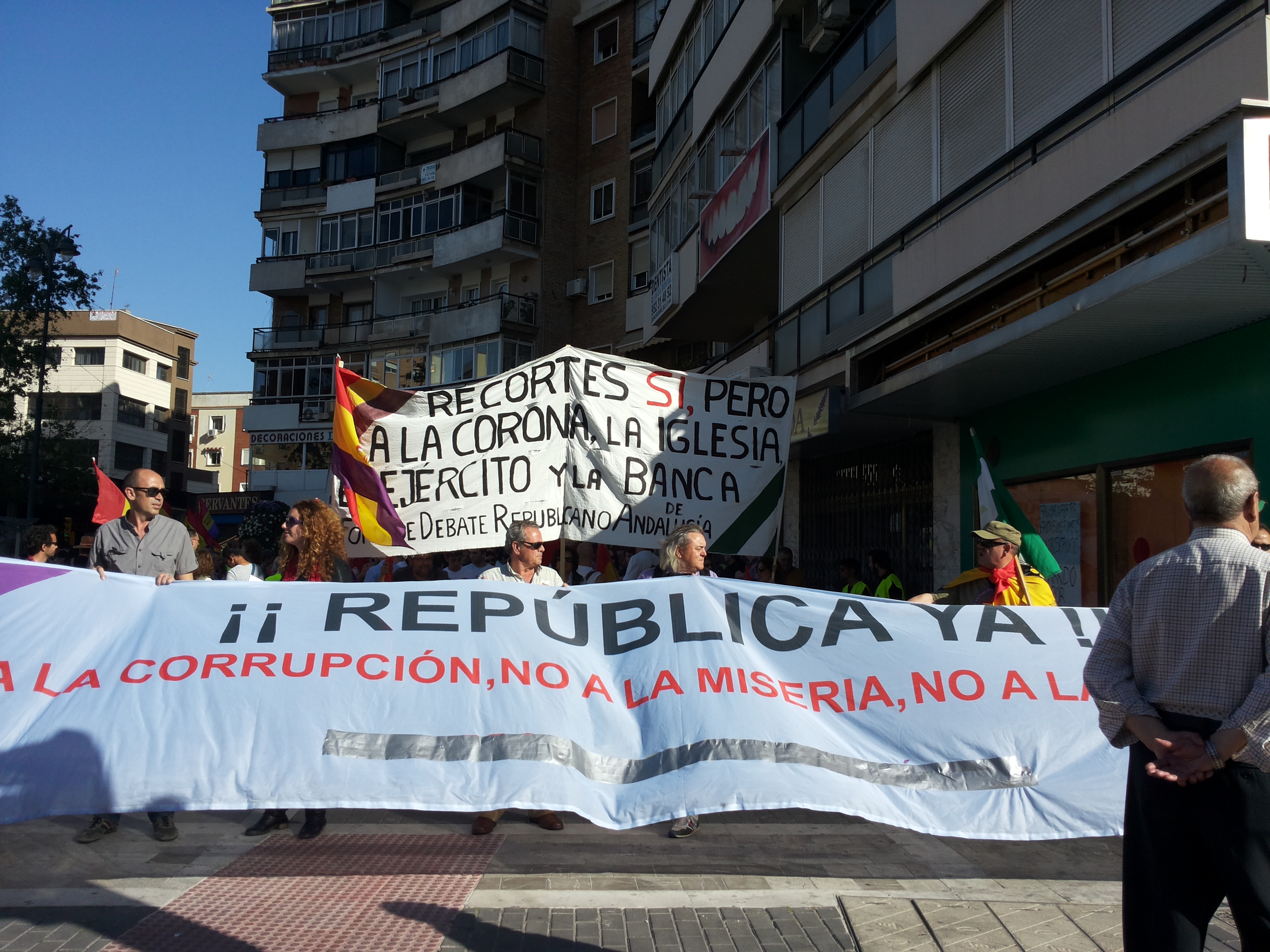 Portada de la galera Mnifestacin republicana en Mlaga